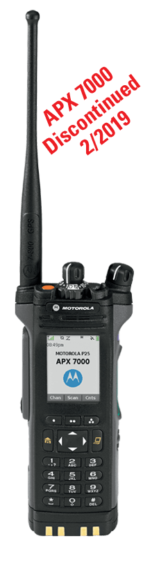 Discontinued Motorola Solutions APX 7000 Portable Two Way Radio